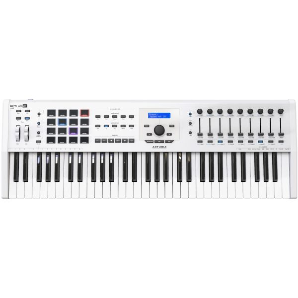 Arturia KeyLab 61 MKII Keyboard Controller (White)