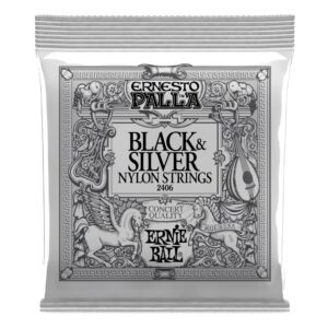 Ernie Ball Ernesto Palla Nylon Guitar Strings - Black & Silver