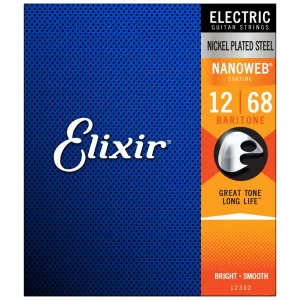 Elixir Nanoweb Baritone Electric Guitar Strings – (12-68)