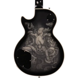 Epiphone Adam Jones Les Paul Custom Art - Ernst Fuchs Anti-Laokoon 1965 Electric Guitar in Silverburst