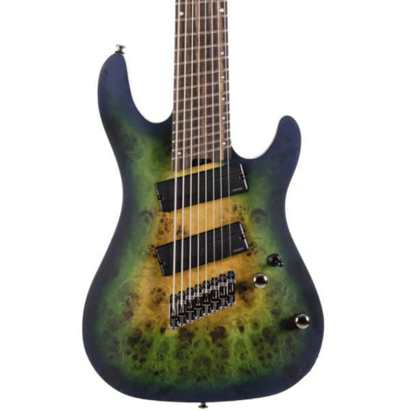 Cort KX508 Multi Scale 8 String Electric Guitar – Mariana Blue Burst