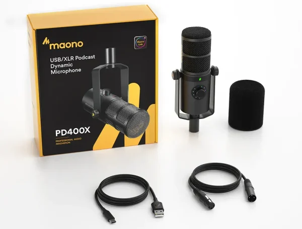 Maono PD400X USB/XLR Multi-functional Dynamic Microphone - Image 4