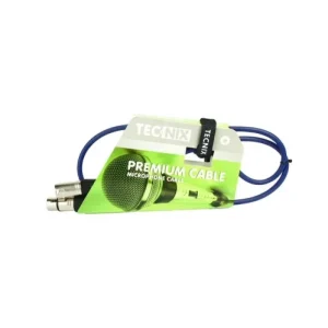 Tecnix 1m XLR M-F XLR Mic Cable – Blue