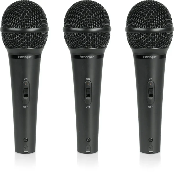 Behringer XM1800S Dynamic Vocal Microphone (3-pack) - Image 2