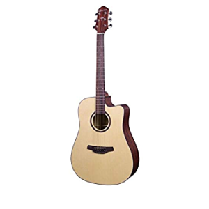 Crafter HD-100CE-OPN Dreadnought Steel String Acoustic Guitar, Satin Natural