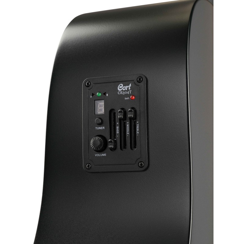 Cort AF510E Acoustic Guitar – Black Satin - Image 4