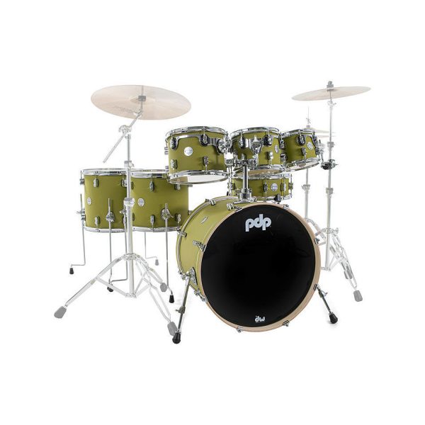 PDP Concept Maple Shell Pack 7-Piece Kit - Satin Olive