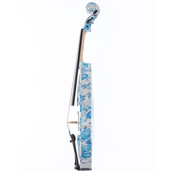 Kinglos YZ Series Art 4/4 Violin – Floral Blue - Image 4