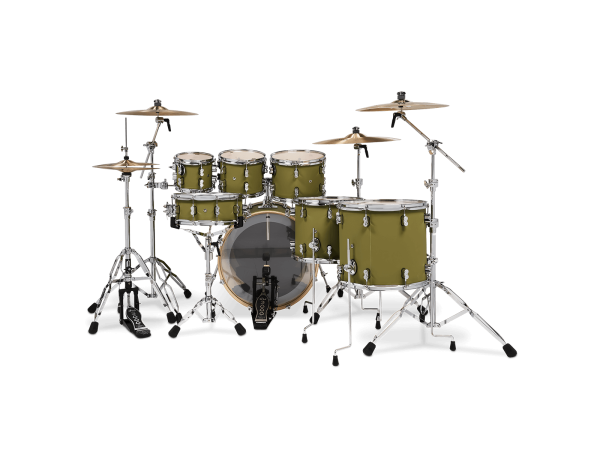 PDP Concept Maple Shell Pack 7-Piece Kit - Satin Olive - Image 6