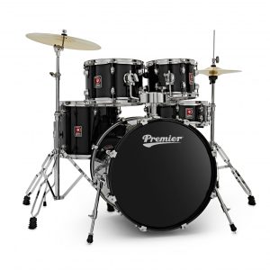 Premier Revolution 5 piece Drum Kit with 20 Inch Kick Drum - Black