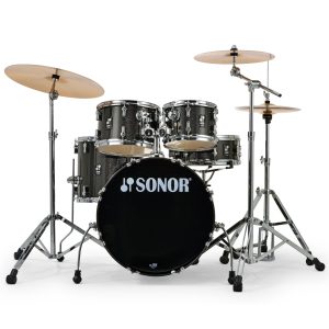 Sonor AQX Studio 5-piece Drum Set - Black Midnight Sparkle