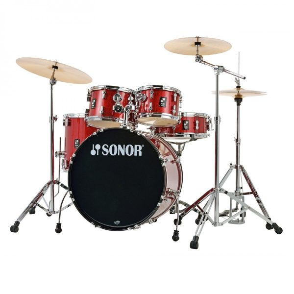 Sonor AQX Studio 5-piece Drum Set - Red Moon Sparkle - Image 2