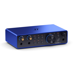 Focusrite Scarlett 2i2 USB-C Audio Interface – Forté/ISA Blue, Anniversary Edition