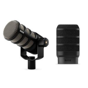 Rode PodMic Cardioid Dynamic Broadcast Microphone + Free Rode WS14 Pop Filter for PodMic and PodMic USB