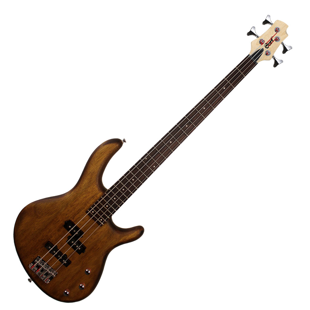 Cort Action PJ - 4 String Bass Guitar - Open Pore Walnut - Image 2