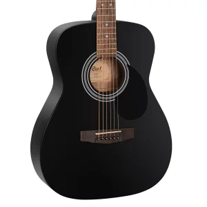 Cort AF510 Acoustic Guitar – Black Satin Finish