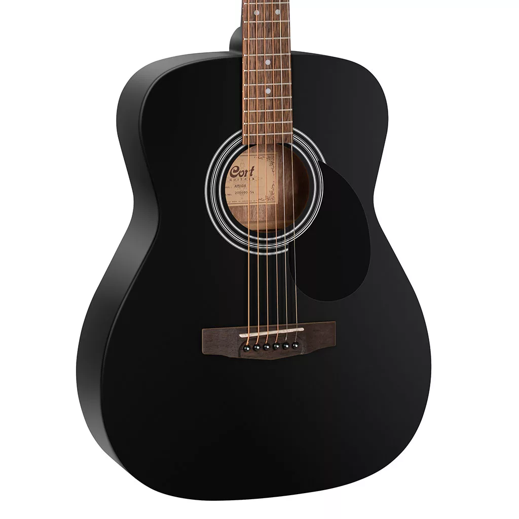 Cort AF510 Acoustic Guitar – Black Satin Finish